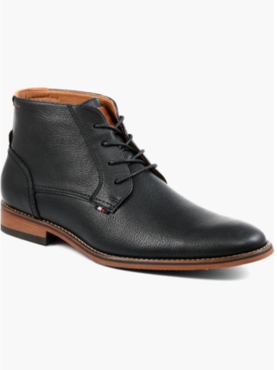 Tommy Hilfiger Black Chukka Boot with Brown Sole Trim Size 9 main image 13